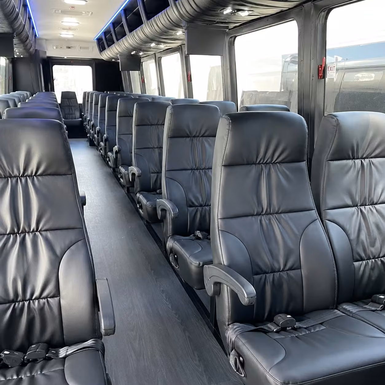 28 passenger minibus interior