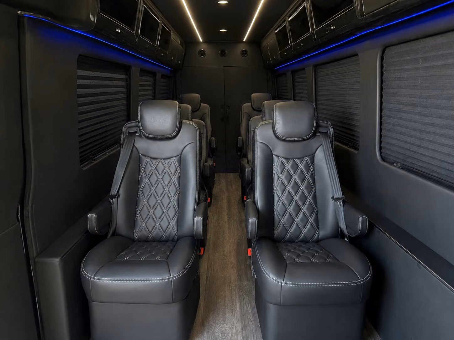 sprinter van with driver inside